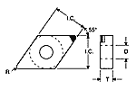 DNMA432-DA2200 Diamond Tipped Turning Inserts  